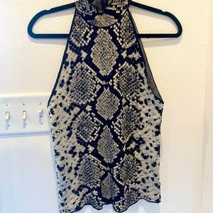 Zara snake print tank top
